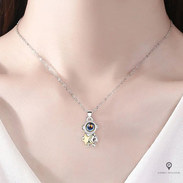 Collier Astronaute & Fusée | Esprit-Aviation