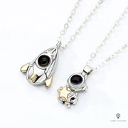 Collier Astronaute & Fusée | Esprit-Aviation