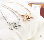 Collier Avion Femme Argenté | Esprit-Aviation