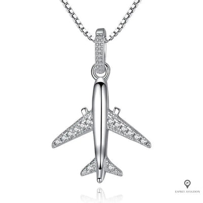 Collier Avion argent | Esprit-Aviation