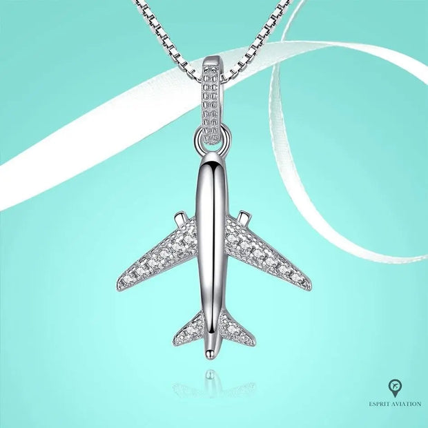 Collier Avion argent | Esprit-Aviation