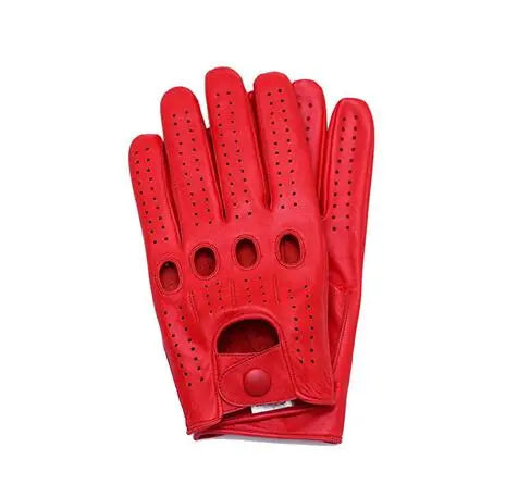 Gants Aviateur Cuir Rouge | Esprit-Aviation