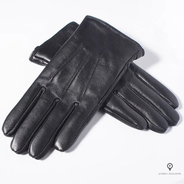 Gants en cuir Molletonné | Esprit-Aviation