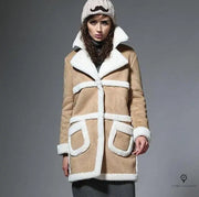 Manteau Aviateur Femme Beige | Esprit-Aviation