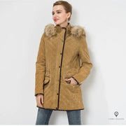 Manteau Aviateur Femme Camel | Esprit-Aviation