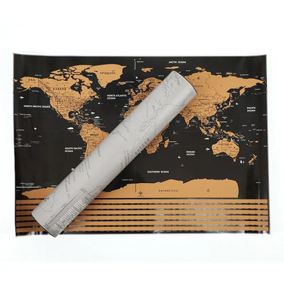 Map Monde à Gratter | Esprit-Aviation