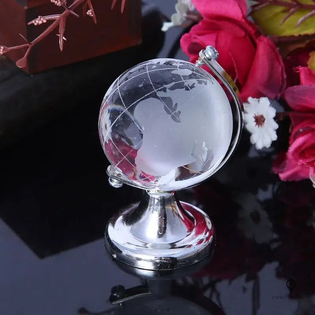 Mini globe en Crystal | Esprit-Aviation