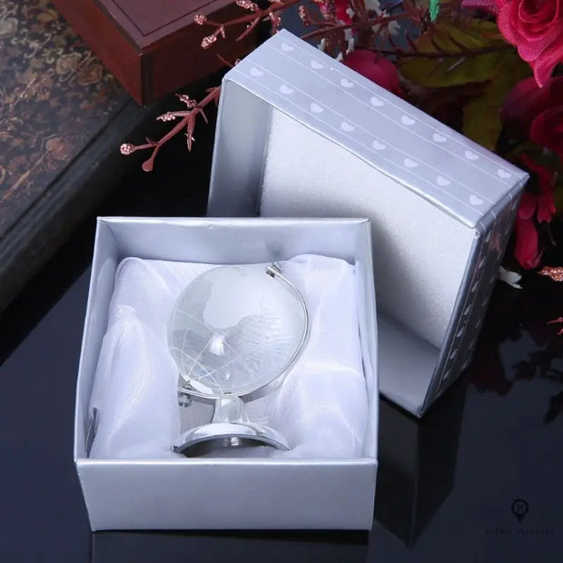 Mini globe en Crystal | Esprit-Aviation