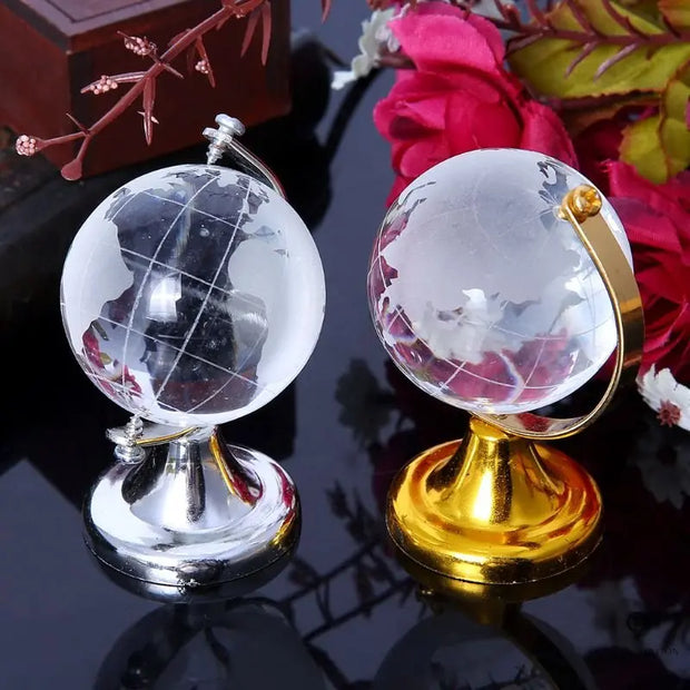 Mini globe en Crystal | Esprit-Aviation
