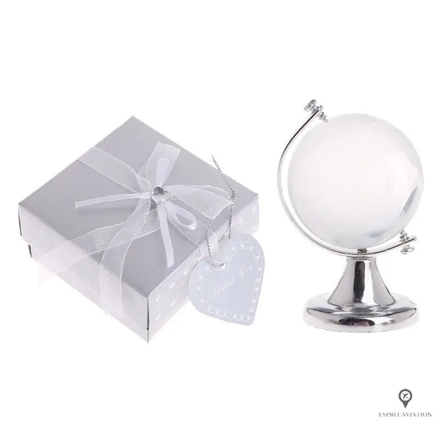 Mini globe en Crystal | Esprit-Aviation