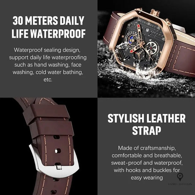 Montre Aviateur Buckle Lige Esprit-Aviation