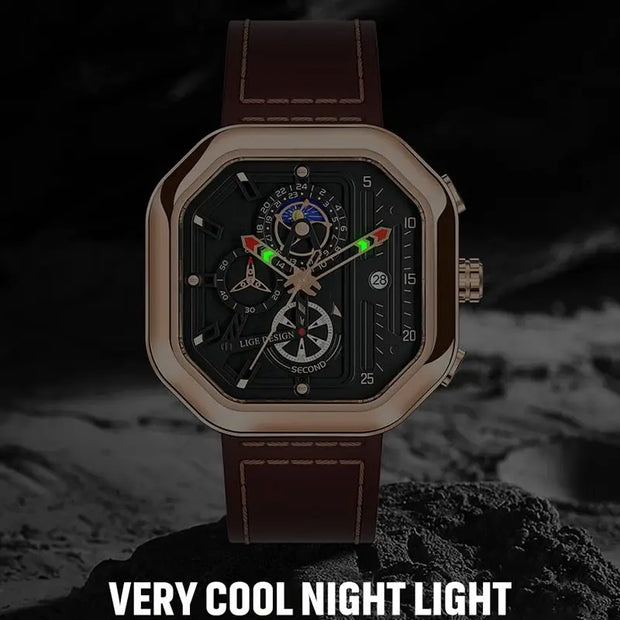 Montre Aviateur Buckle Lige Esprit-Aviation