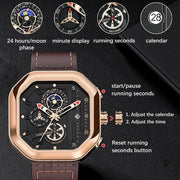 Montre Aviateur Buckle Lige Esprit-Aviation