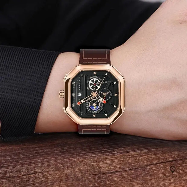 Montre Aviateur Buckle Lige Esprit-Aviation