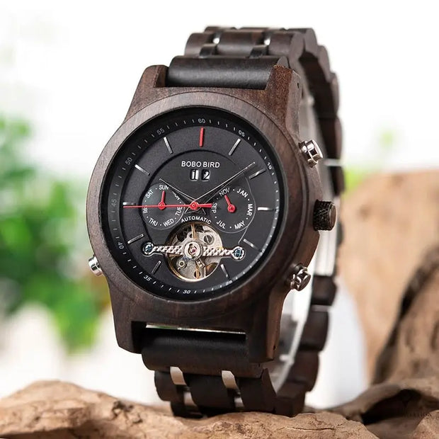 Montre Beluchi en Bois Esprit-Aviation
