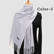 New Winter Solid Scarf Women Warm Cashmere Scarves Ladies Hijab Neck Long Shawl Wraps Foulard Female Head Pashmina Bandana 2022 Esprit-Aviation