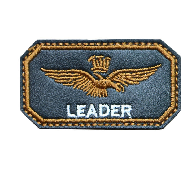 Patch Aviateur Cuir - Leader | Esprit-Aviation