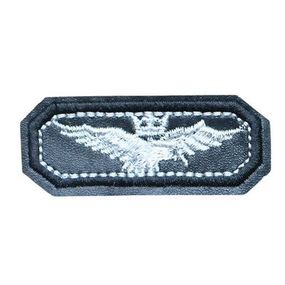 Patch Aviateur Cuir - Royal | Esprit-Aviation