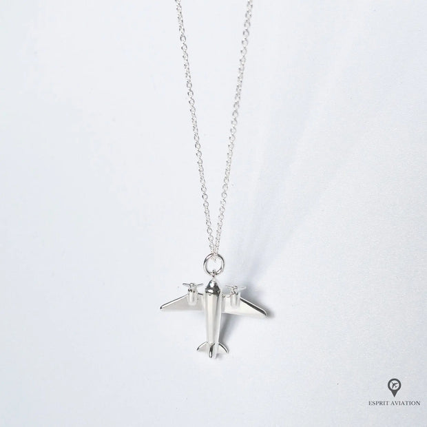 Pendentif Avion Argent | Esprit-Aviation