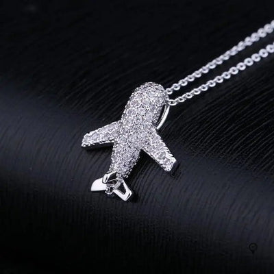 Pendentif Avion Femme Argenté | Esprit-Aviation
