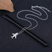 Pendentif Avion Femme Argenté | Esprit-Aviation
