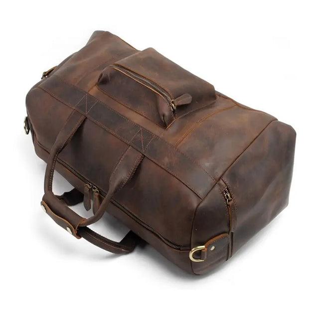 Sac de Voyage en Cuir Brut (grand format) | Esprit-Aviation