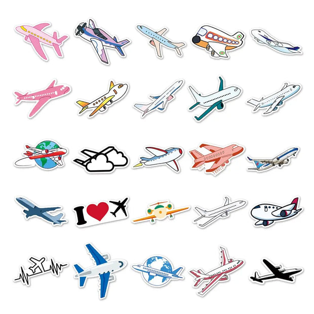 Sticker Avion Cartoon | Esprit-Aviation