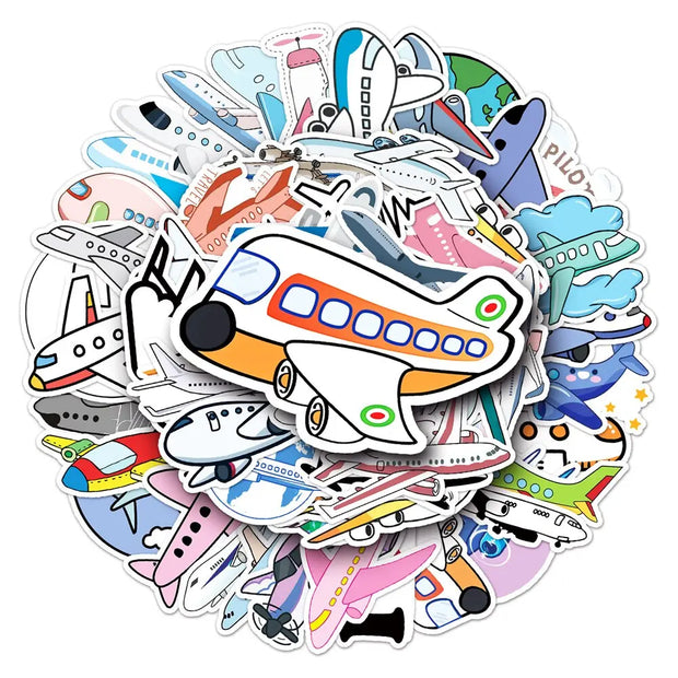 Sticker Avion Cartoon | Esprit-Aviation