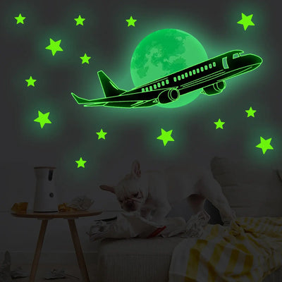 Sticker Fluorescent Avion | Esprit-Aviation