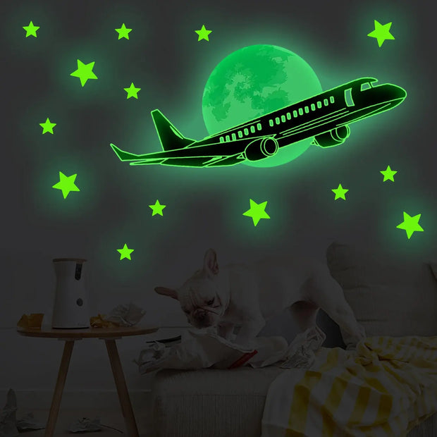 Sticker Fluorescent Avion | Esprit-Aviation