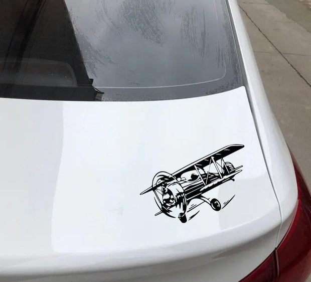Sticker Murale Avion Biplan | Esprit-Aviation