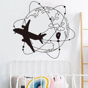 Sticker Murale Globe Trotter | Esprit-Aviation
