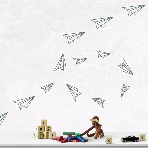 Sticker mural avion Origami | Esprit-Aviation