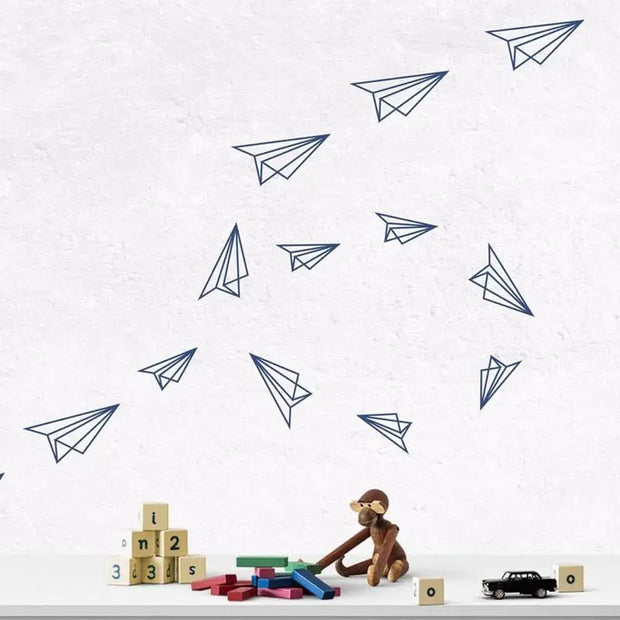 Sticker mural avion Origami | Esprit-Aviation