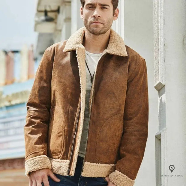 Veste Aviateur Beige Esprit-Aviation