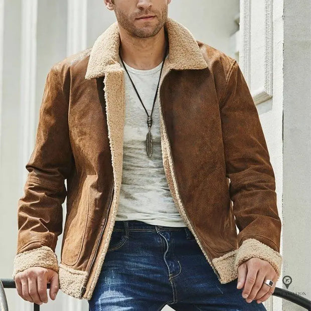 Veste Aviateur Beige Esprit-Aviation