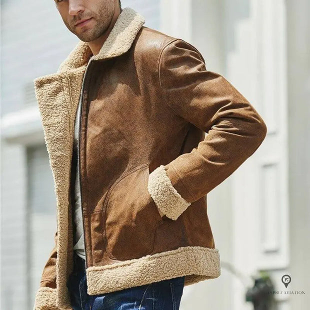 Veste Aviateur Beige Esprit-Aviation