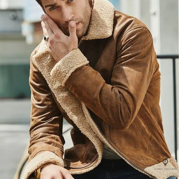 Veste Aviateur Beige Esprit-Aviation