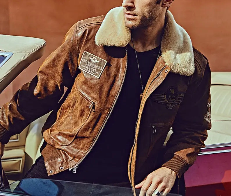 Veste Aviateur Col Releve Original Esprit Aviation Esprit Aviation