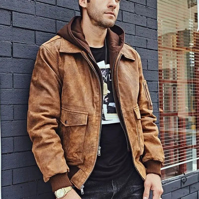 Veste Aviateur Cuir Homme Esprit-Aviation