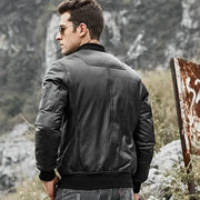 Veste Aviateur Homme Cuir De Vachette Noir Esprit-Aviation