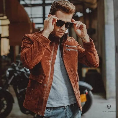 Veste Aviateur Homme Cuir Esprit-Aviation