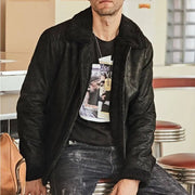 Veste Aviateur Homme Noire Esprit-Aviation