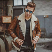 Veste Aviateur Homme<br/> Fausse Fourrure Esprit-Aviation