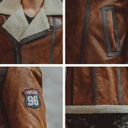 Veste Aviateur Homme<br/> Fausse Fourrure Esprit-Aviation