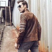 Veste Aviateur Homme<br/> Marron Clair Esprit-Aviation