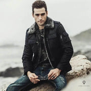 Veste Aviateur Homme<br/> Mythique Noir Esprit-Aviation