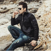 Veste Aviateur Homme<br/> Mythique Noir Esprit-Aviation
