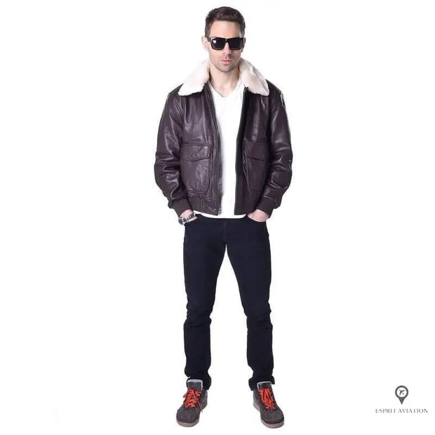 Veste Aviateur Homme<br/> Style Bombardier Esprit-Aviation
