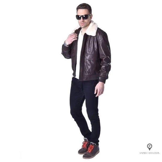 Veste Aviateur Homme<br/> Style Bombardier Esprit-Aviation